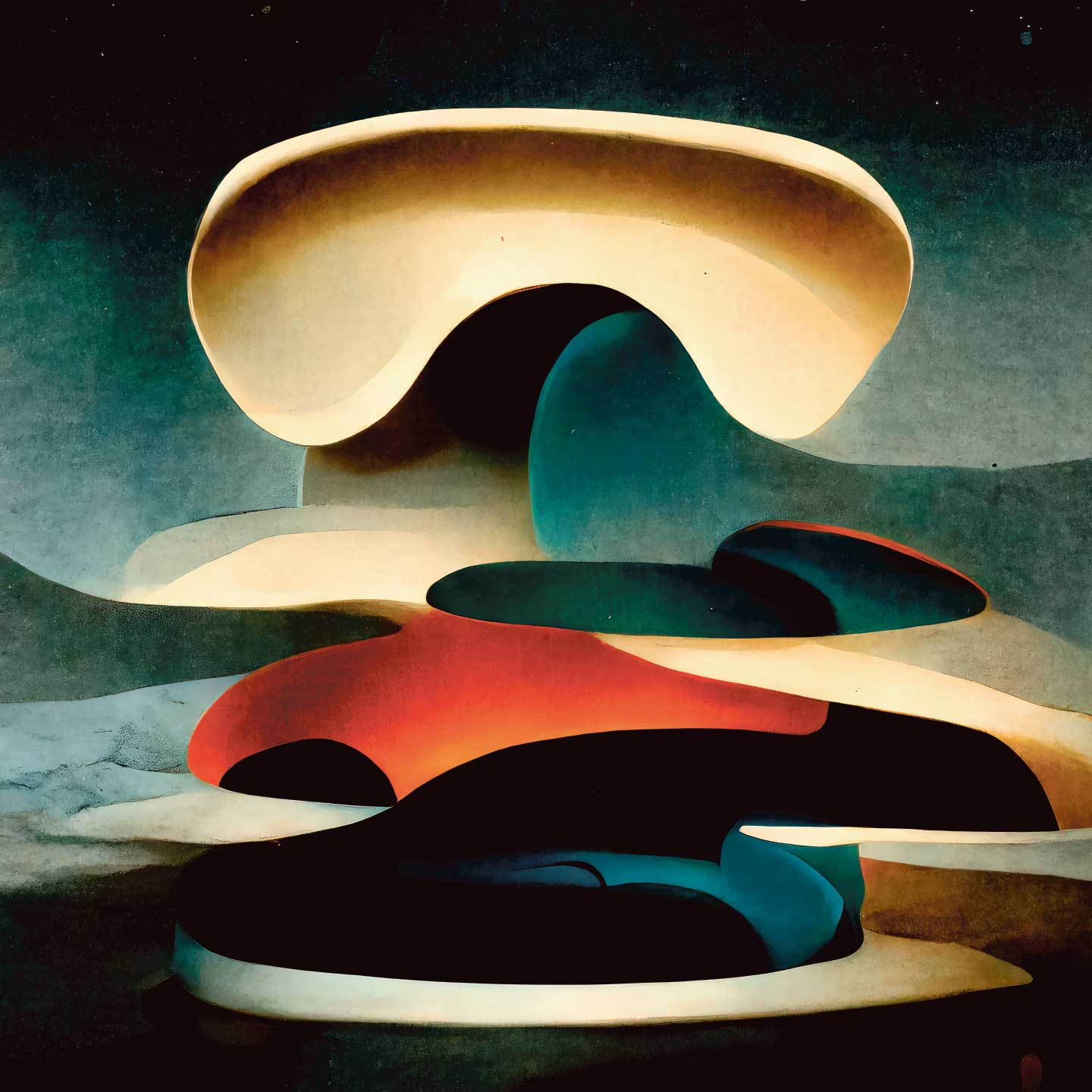 Cloud Lounge Drift Kunsttryk fra Yoma.emptylands