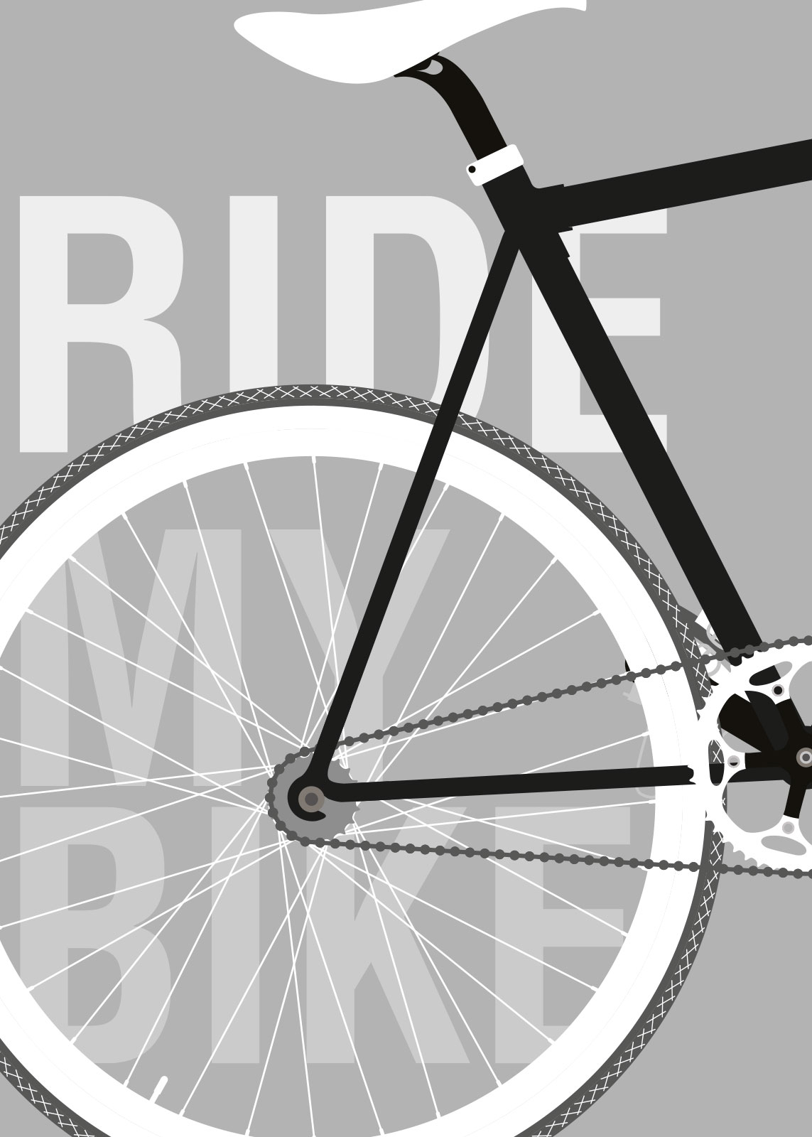 Ride My Bike - Unik Kunstværk af Rikke Axelsen