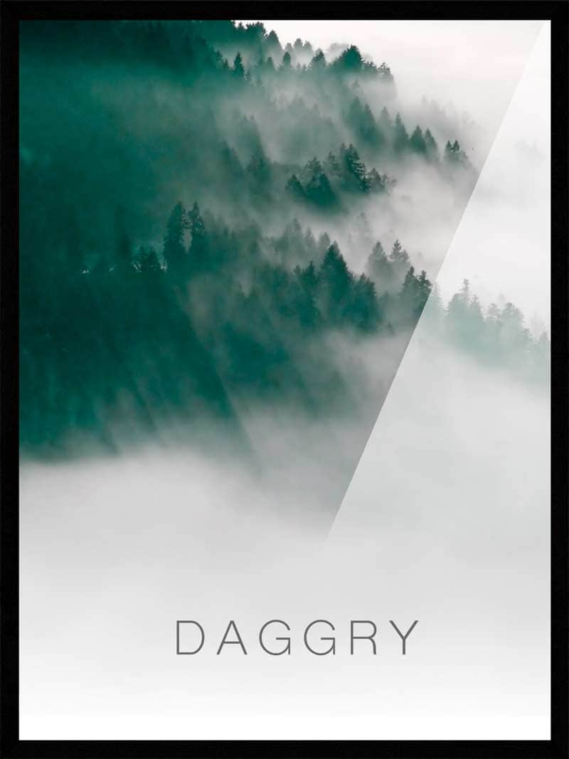 Daggry - Naturplakat med morgenfog til dit hjem