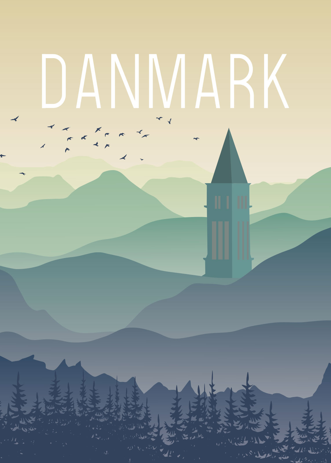 Himmelbjerget af Rikke Axelsen – Unikt Kunstværk til Dit Hjem