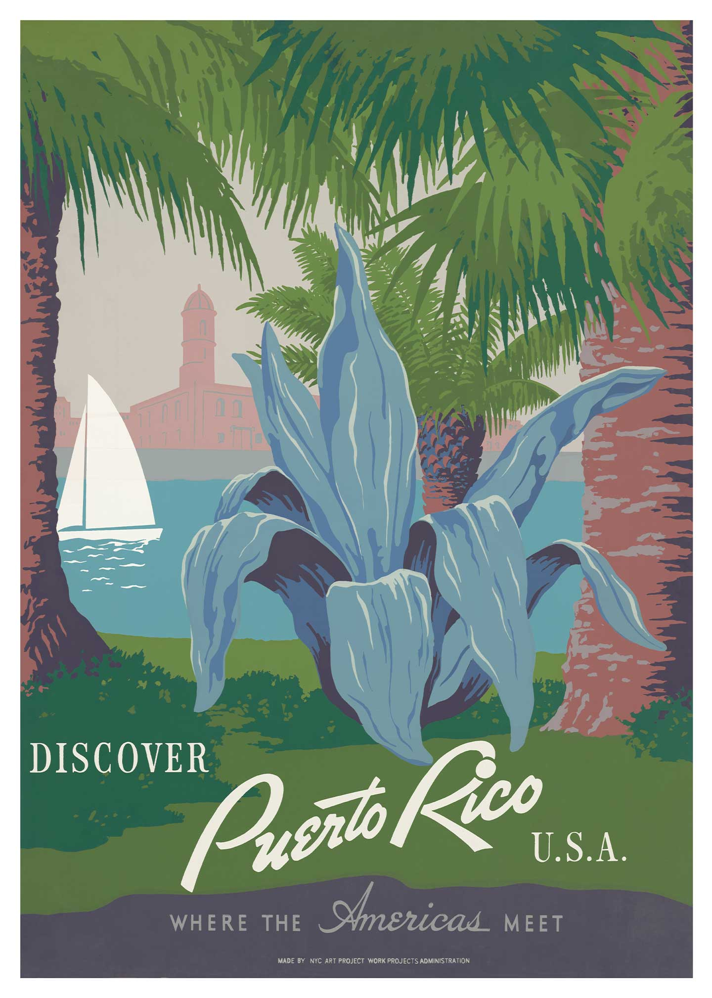 Oplev Puerto Rico – Vintage Plakat til Dit Hjem