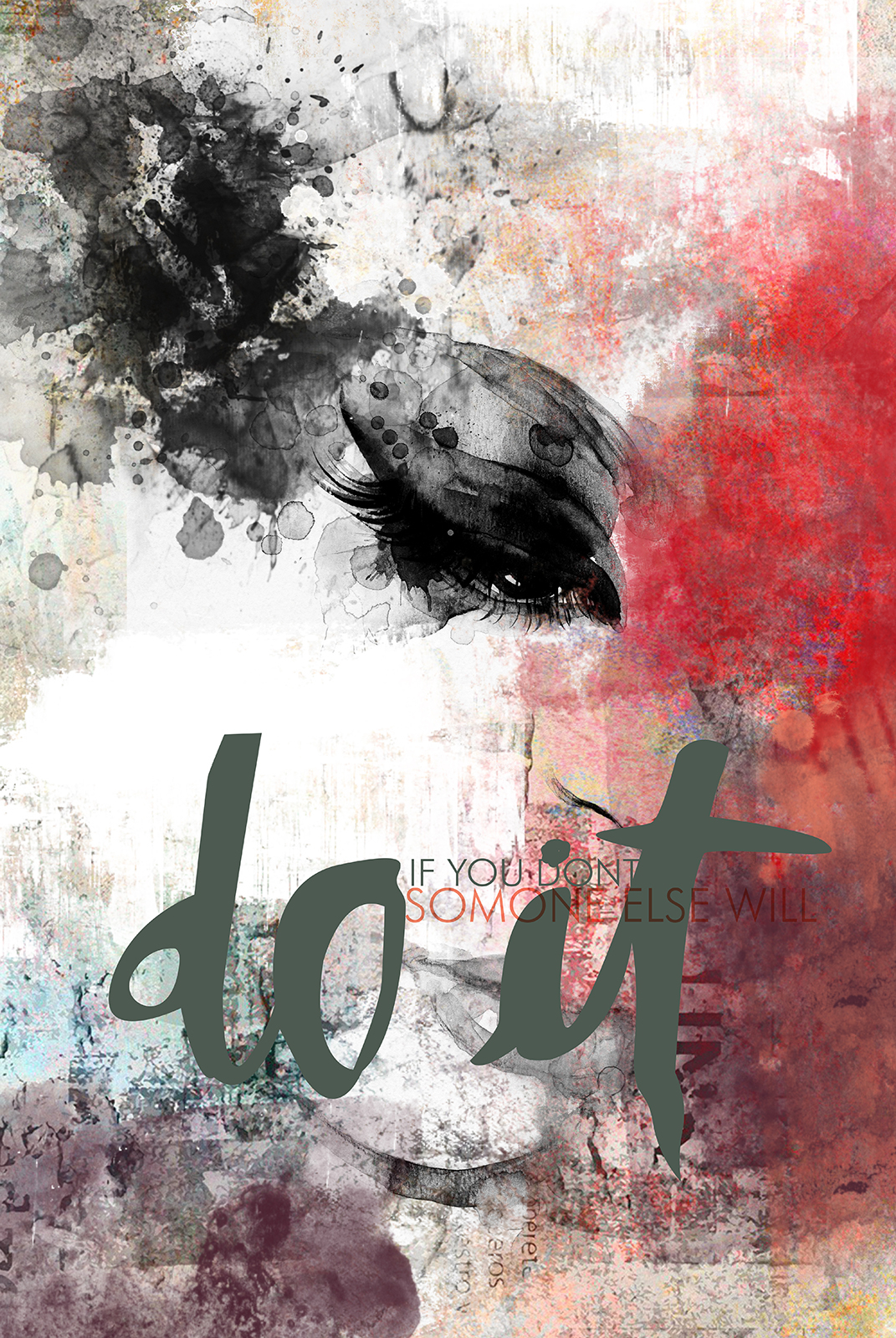 Unik kunstværk "Do It" af Rikke Axelsen - Illux.dk