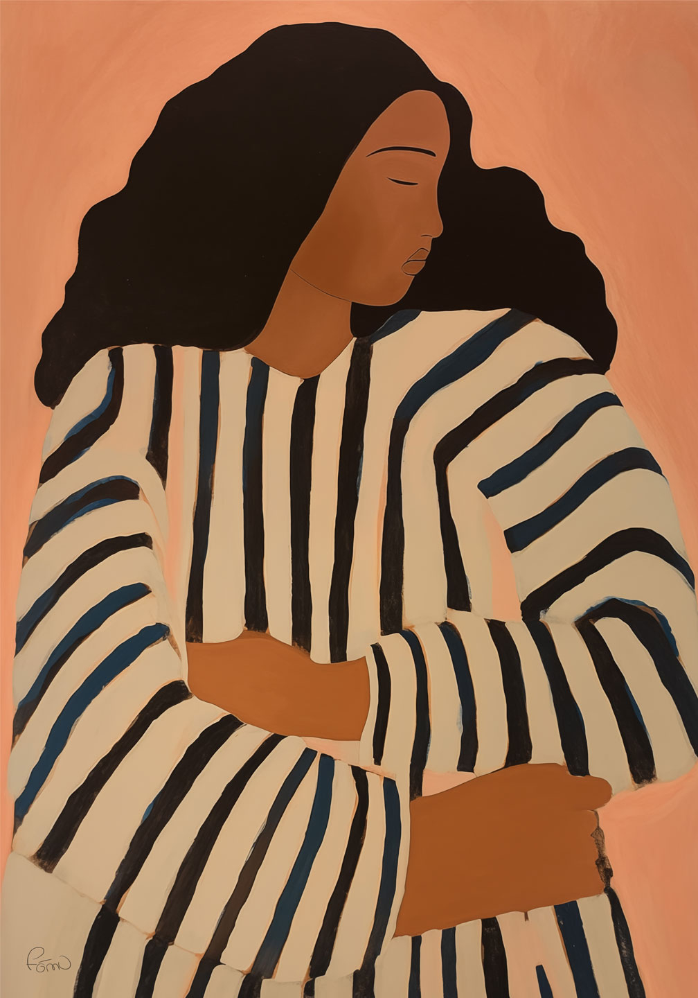 Køb "Don’t Worry" Kunstværk fra Få Mu Illustrations