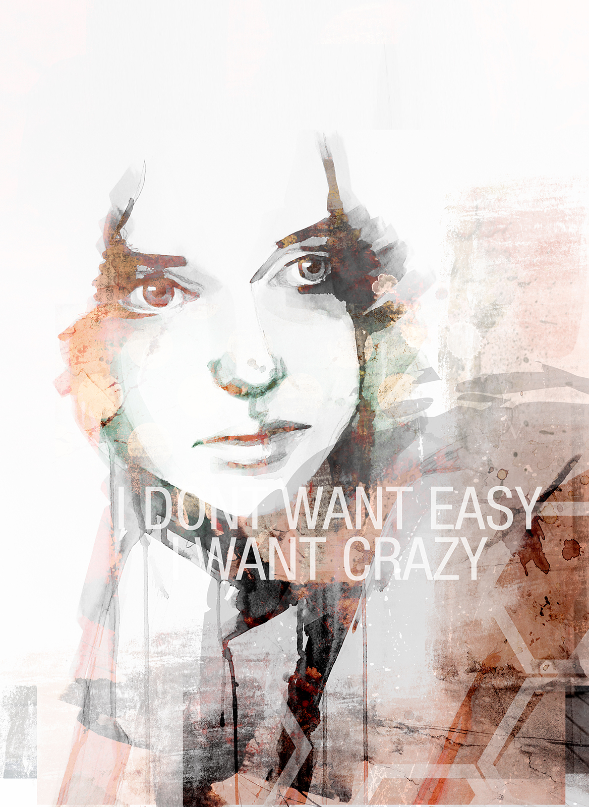 Unikt kunstværk "Easy" af Rikke Axelsen til hjemmet