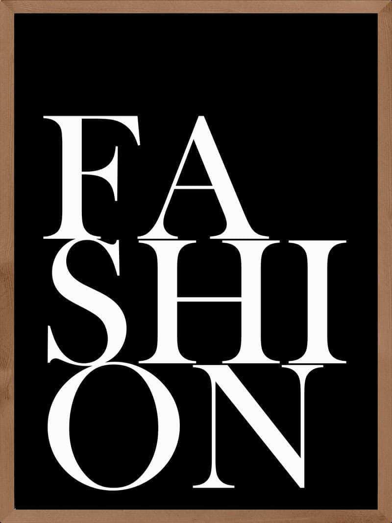 Dekorativ Fashion Plakat fra Postersbyus