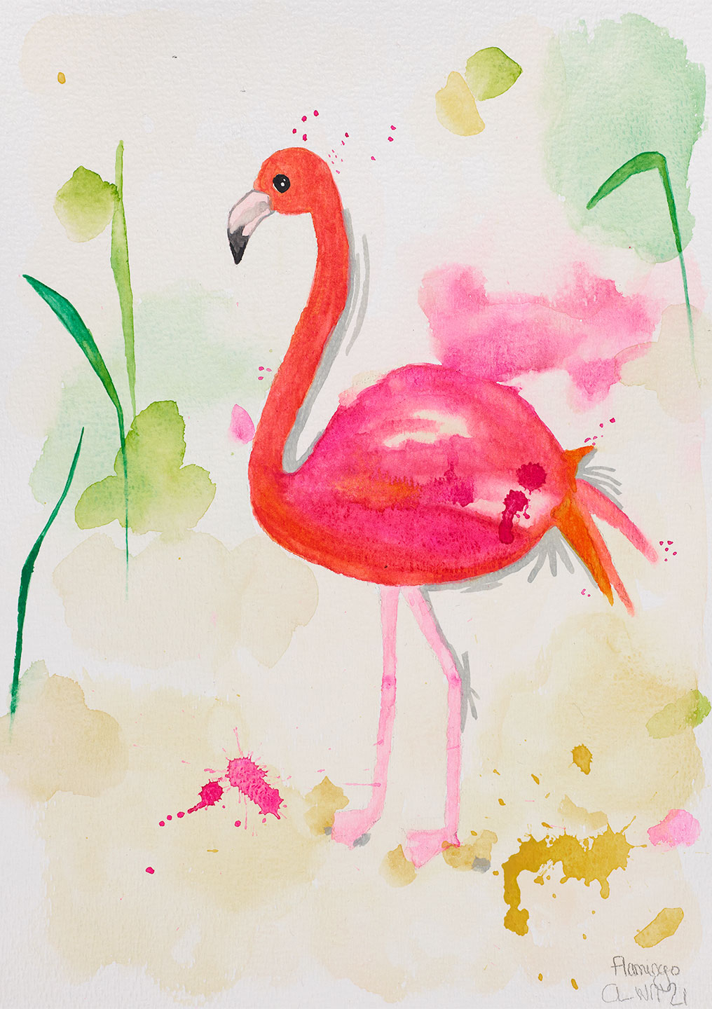 Flamingo Kunsttryk - Unik Indretning til Dit Hjem