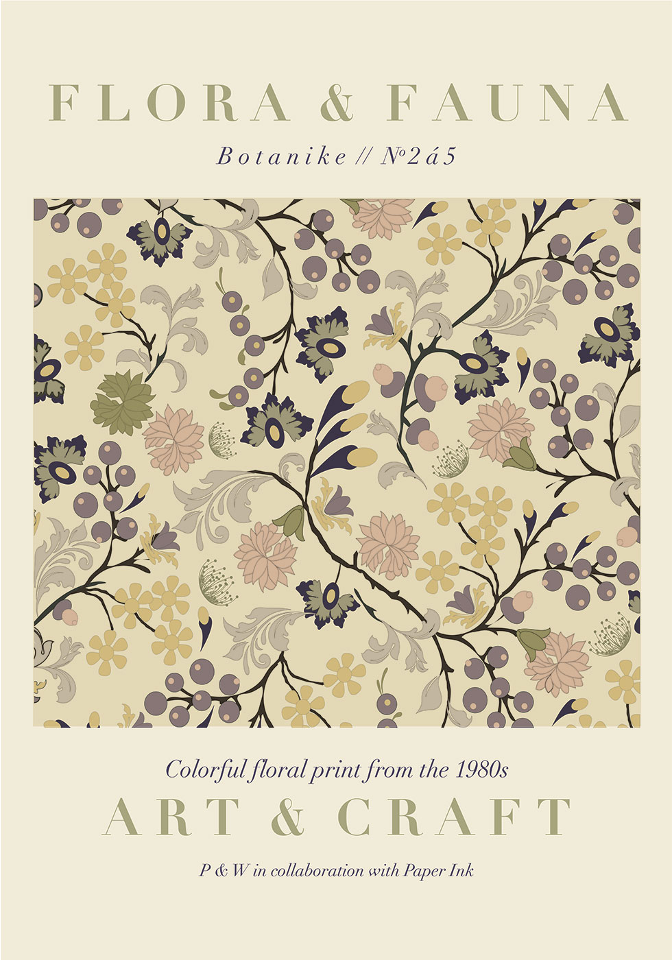 Flora vs Art No 2 – Unik Plakat til Dit Hjem