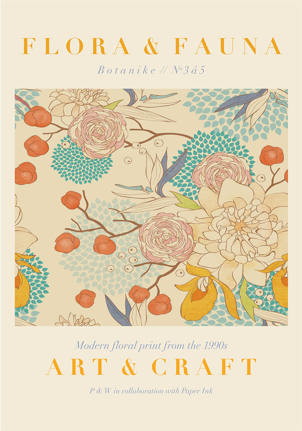 Flora vs Art No 3 – Unik Plakat til dit hjem