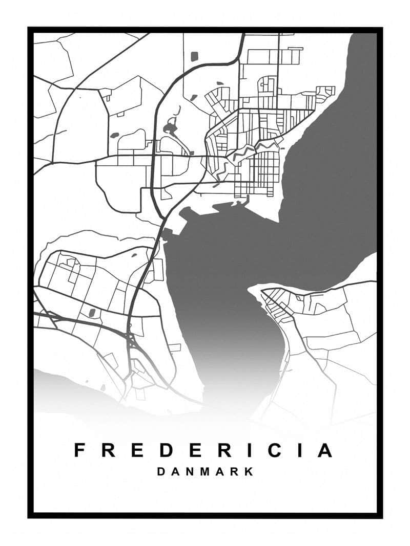 Fredericia Kortplakat – Udforsk Din Elskede By!
