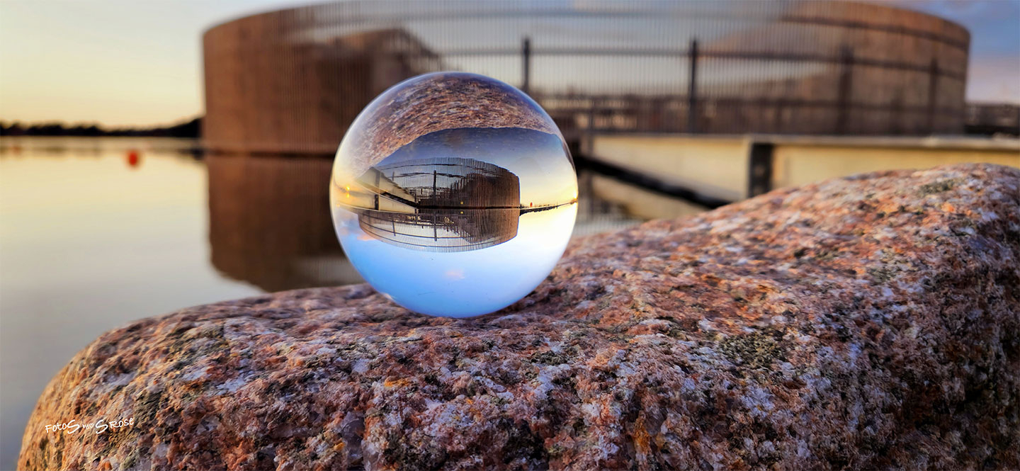 Frederikssund Havnebad i Glaskugle af FotoS by SRose