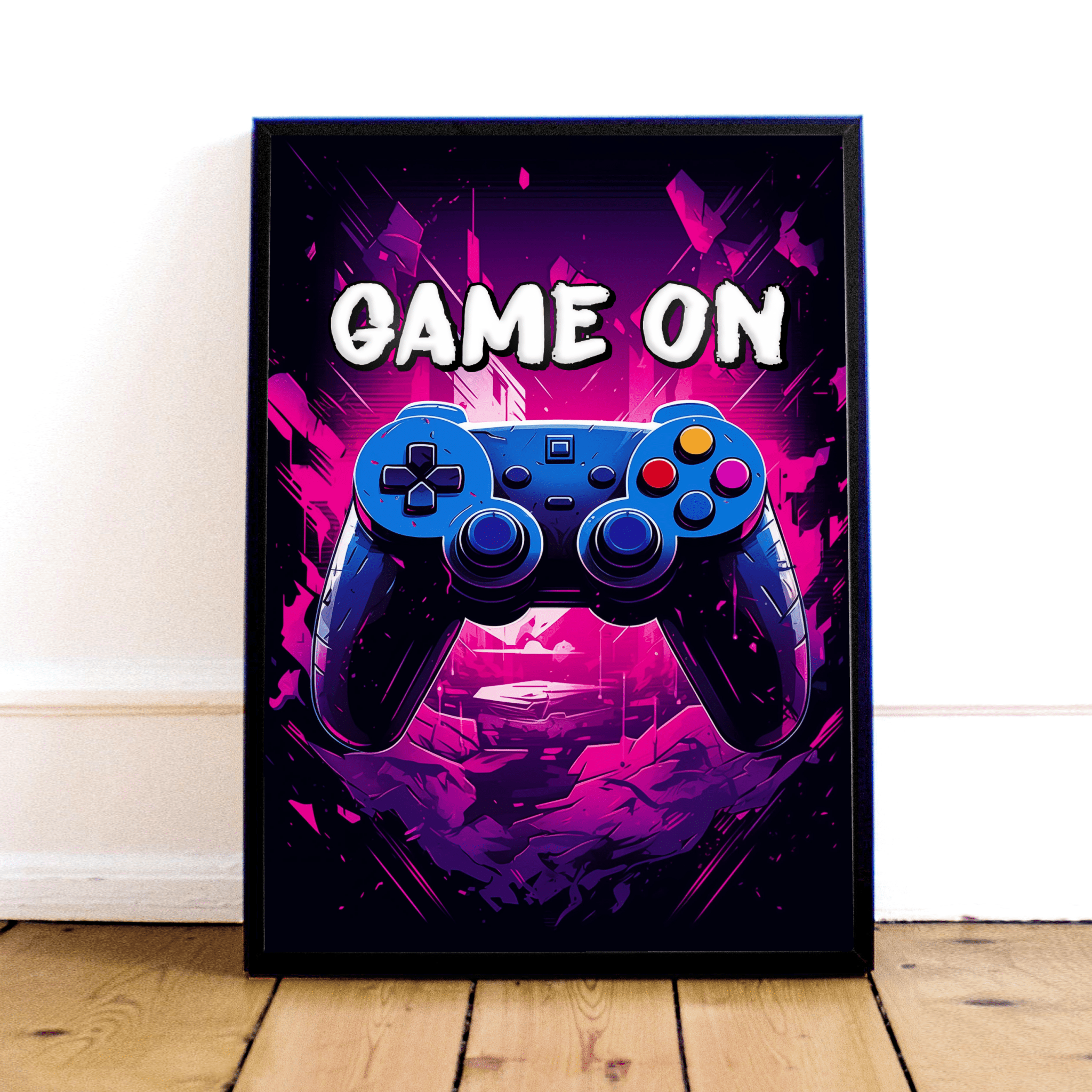 "Game On" Plakat til Gamer-værelse - Fede Gaming Vibes