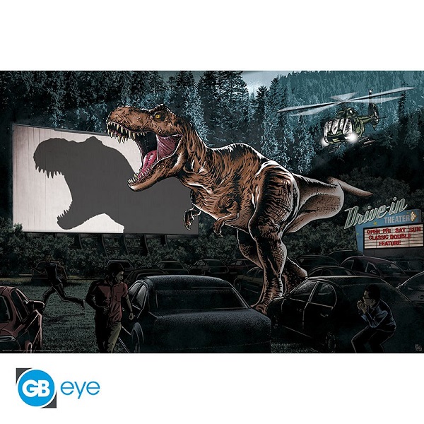 Jurassic World T-Rex Plakat – Unik Dekoration til Dit Rum