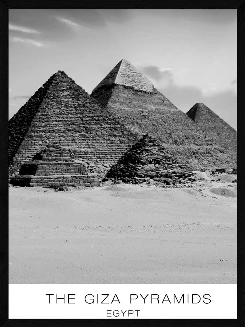 Giza Pyramiderne - Plakat i Dagslys fra Ørkenen