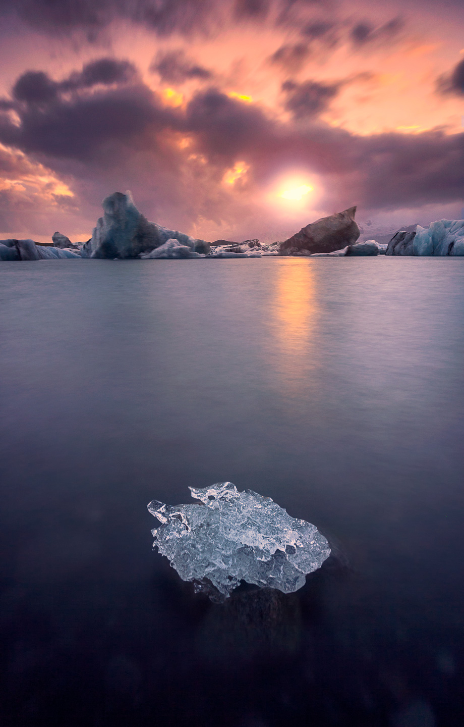 Glacier Lagoon Kunstværk af Mikkel Beiter - Unik Dekoration