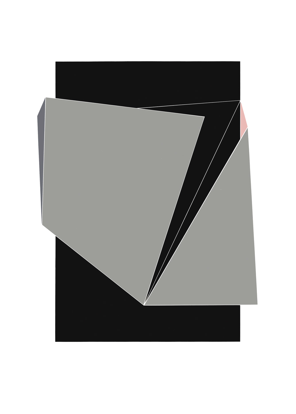 Unikt Grå Kunstværk fra PaperArt til Hjemmet