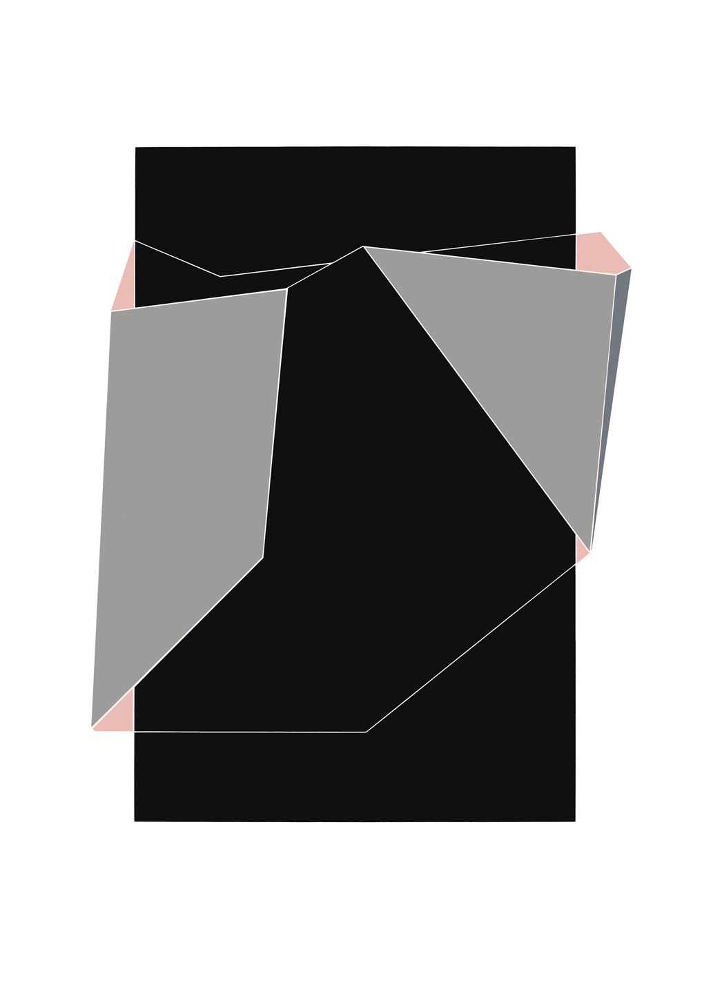 Grå Kappe II - Unikt Kunstværk til Hjemmet