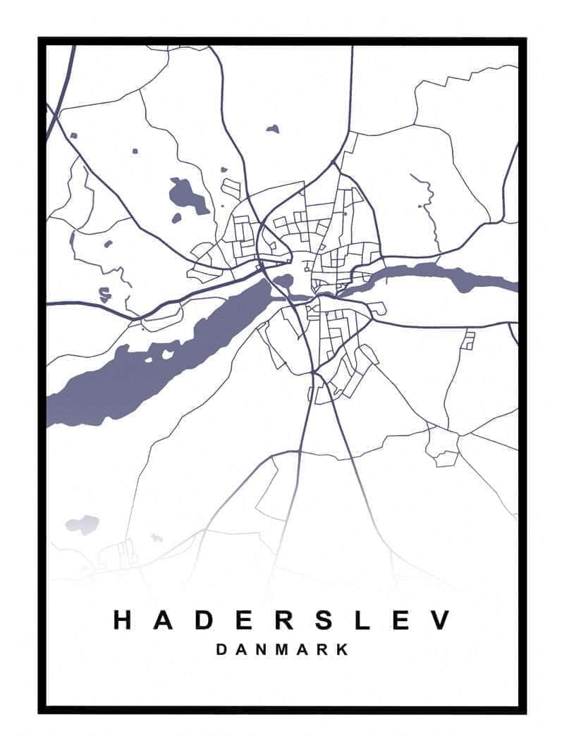 Haderslev bykort plakat fra Postersbyus