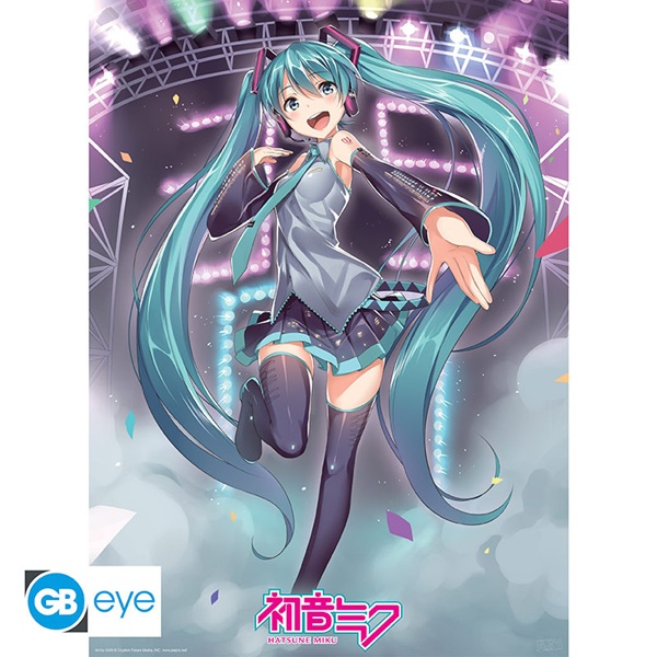 Hatsune Miku – Miku Stage Plakat til Vægkunst