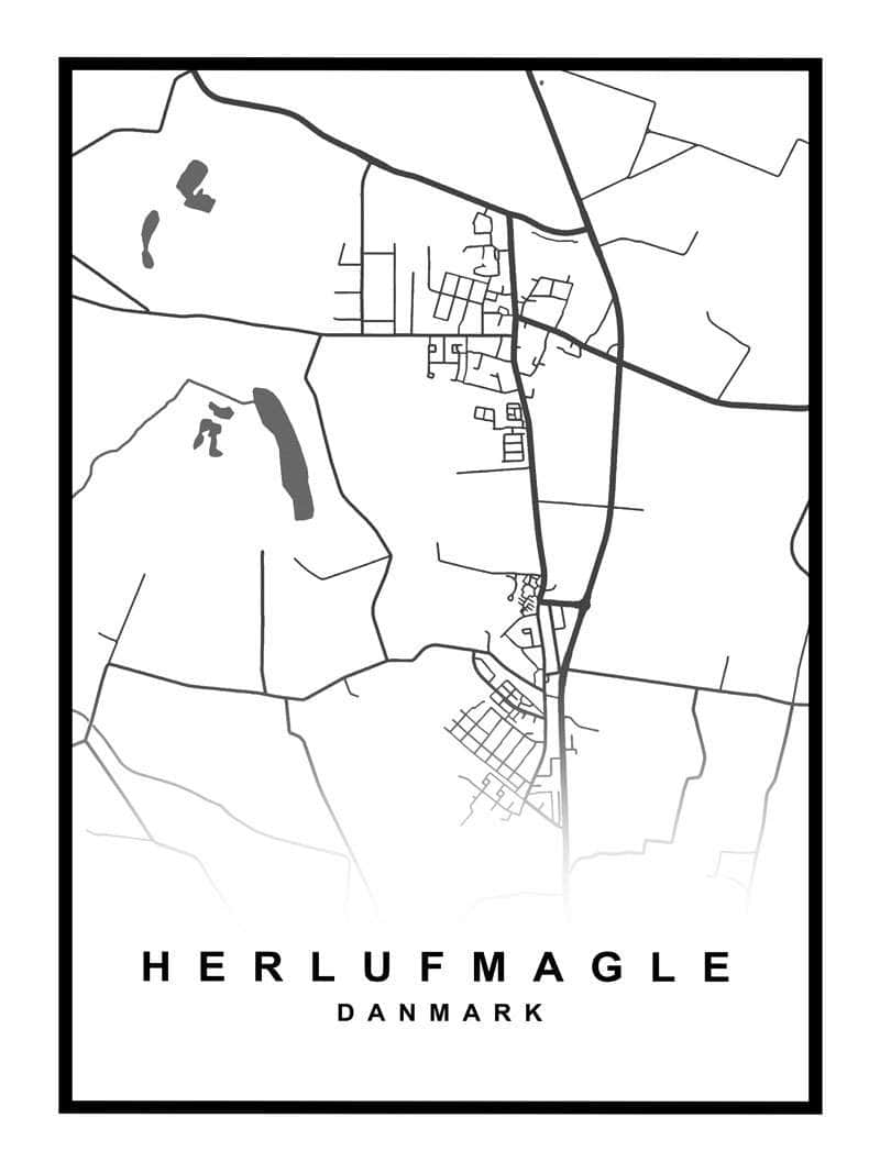 Herlufmagle Kort Plakat – Perfekt til Lokal Kendskab