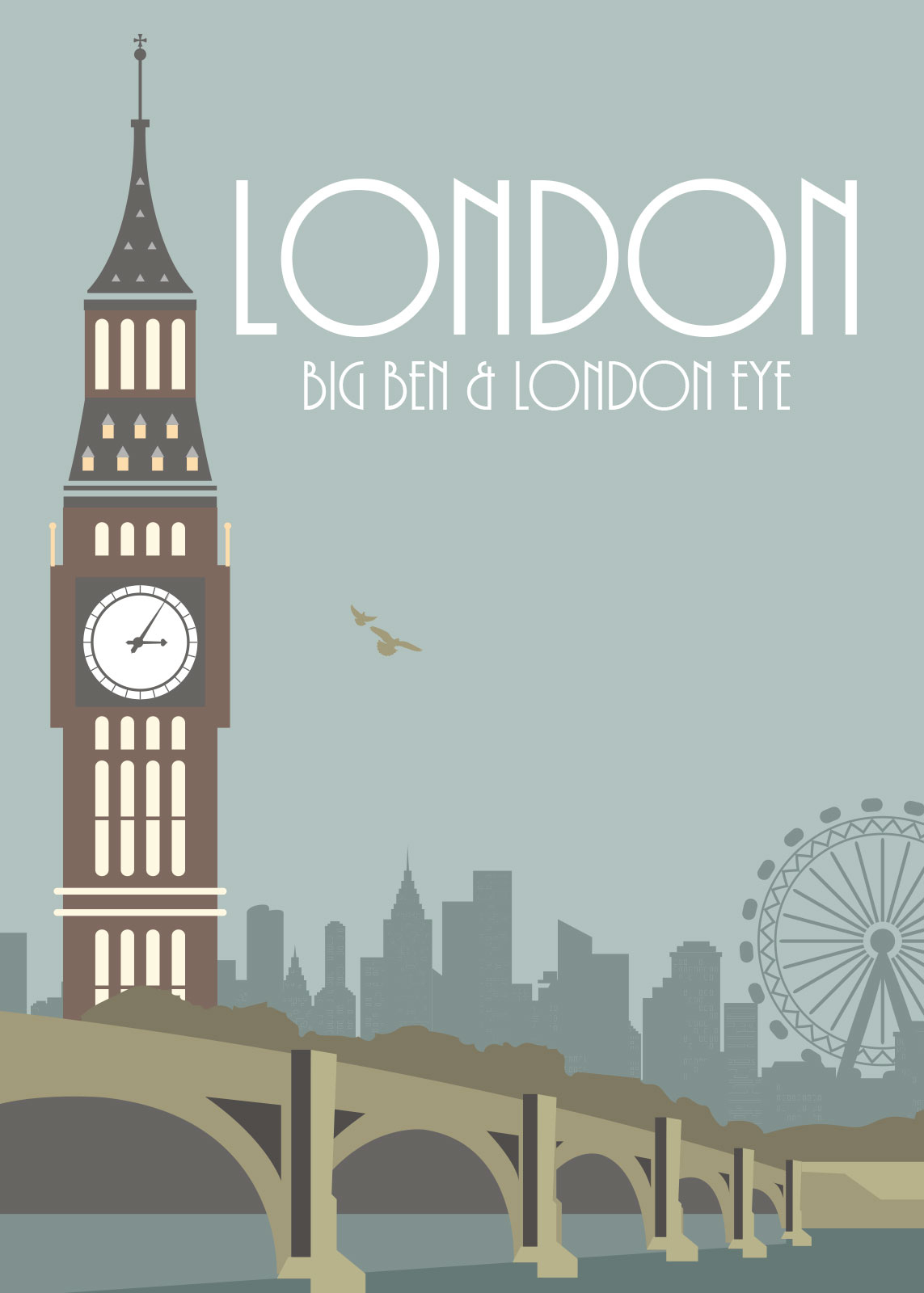 London Kunstværk af Rikke Axelsen – Unik Dekoration