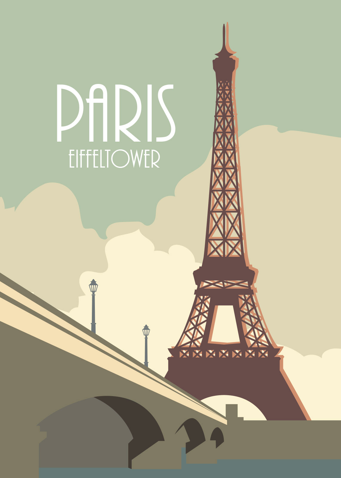 Paris Illustration af Rikke Axelsen – Unik Kunst til Hjemmet