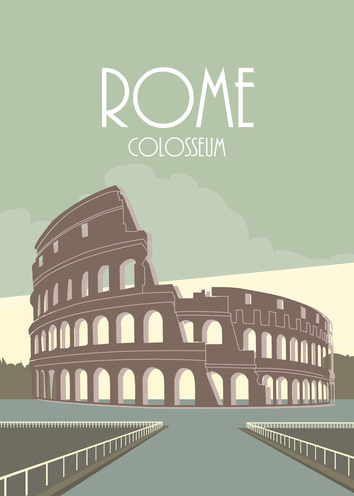 Unik kunstværk: Rome af Rikke Axelsen til dit hjem