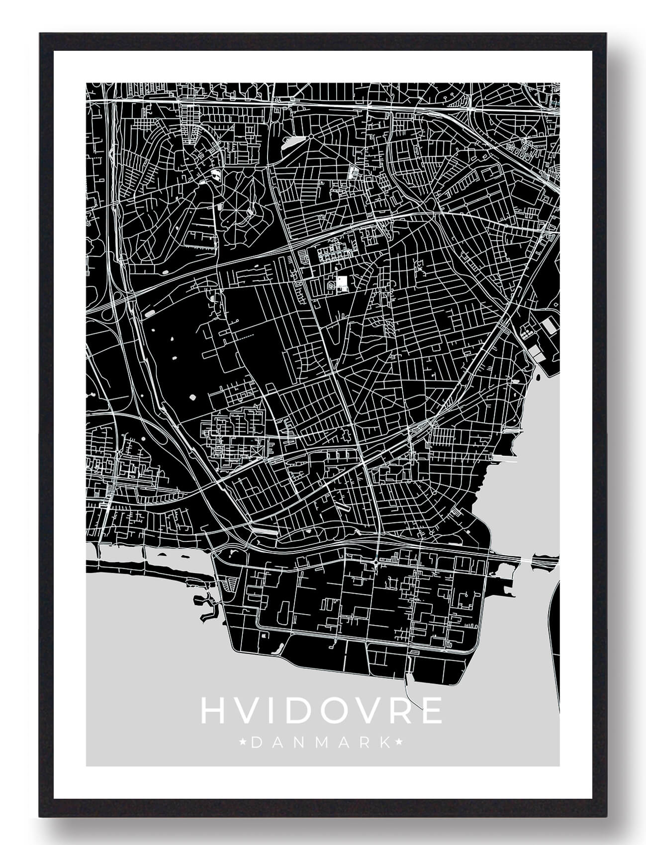 Hvidovre byplakat - perfekt gaveidé til venner!
