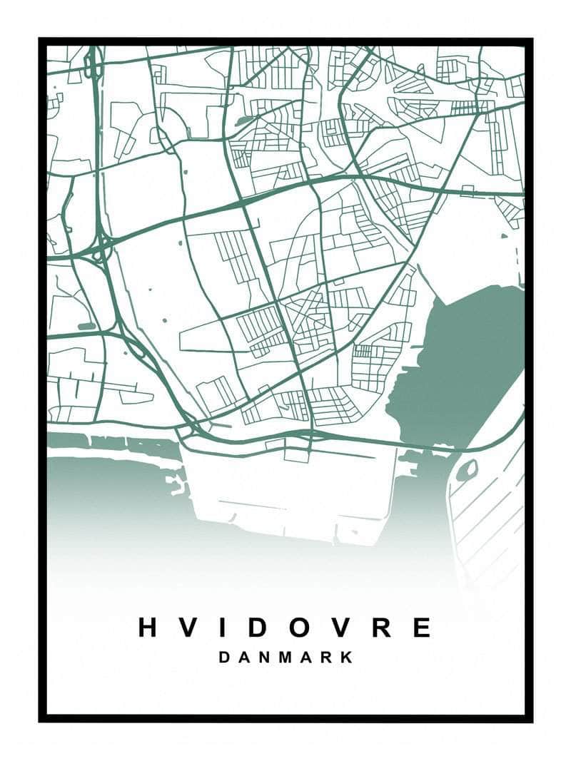 Hvidovre Kortplakat – Perfekt til Lokal Entusiast!