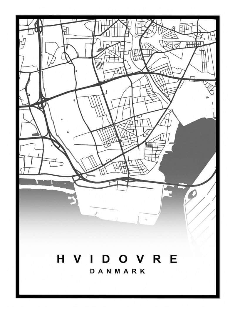 Hvidovre Kortplakat - Oplev Din Elskede By!