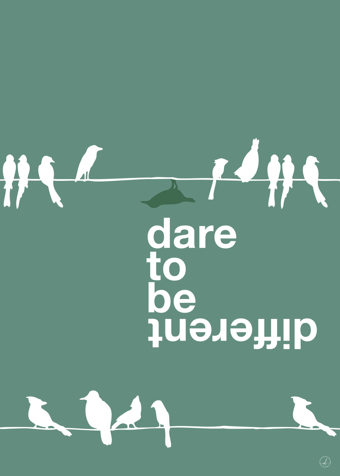 Unikt Grøn Kunstværk af Rikke Axelsen til Dit Hjem