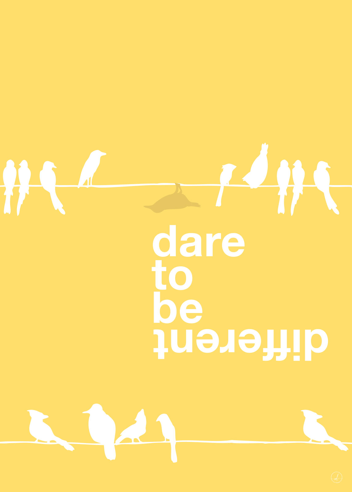 Unikt Gul Kunstværk af Rikke Axelsen til Dit Hjem