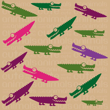 Krokodille Kunstværk fra Illux Kids - Unik Dekoration