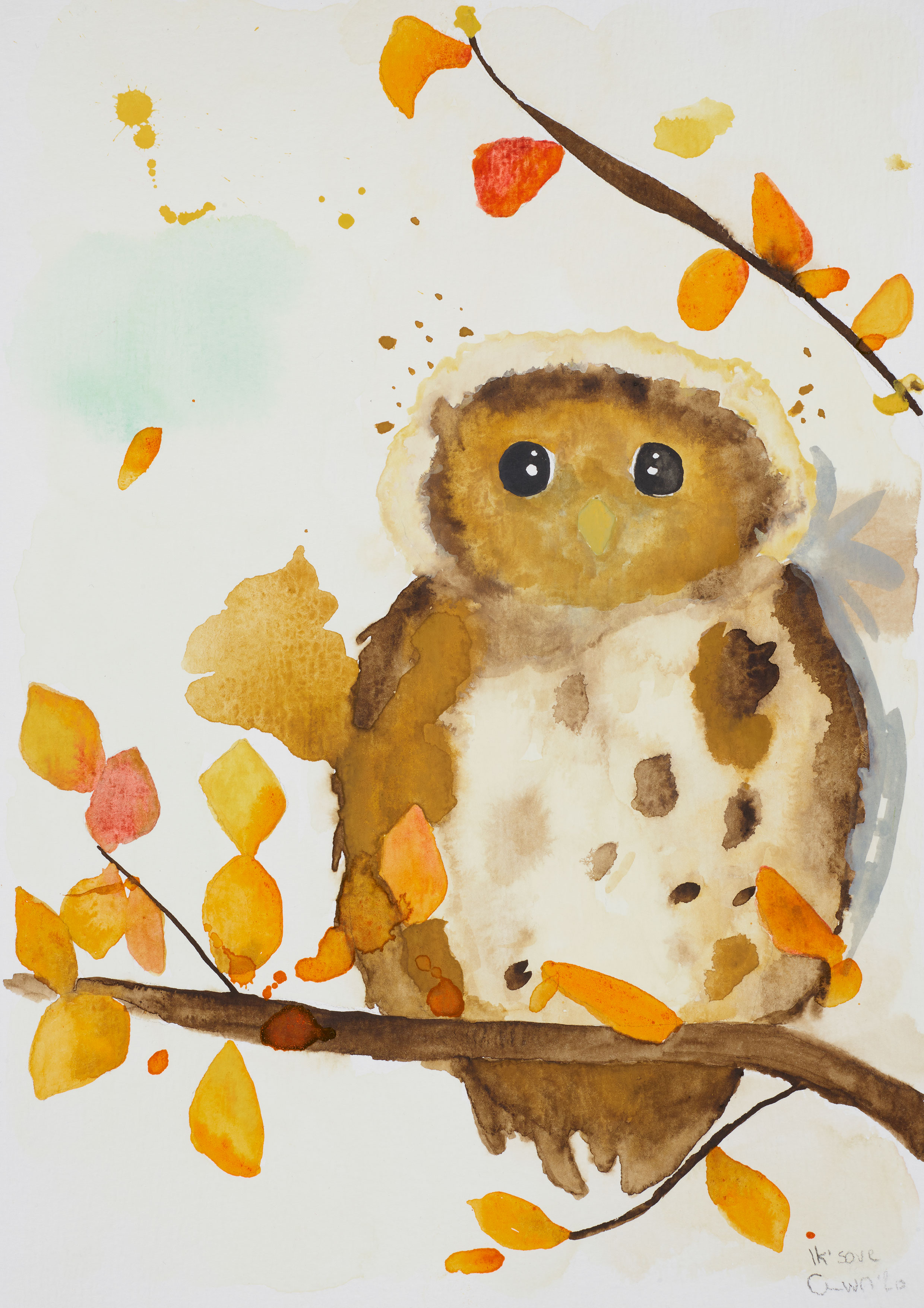 Unik illustration "Ik' Sove" fra Et Lille Atelier
