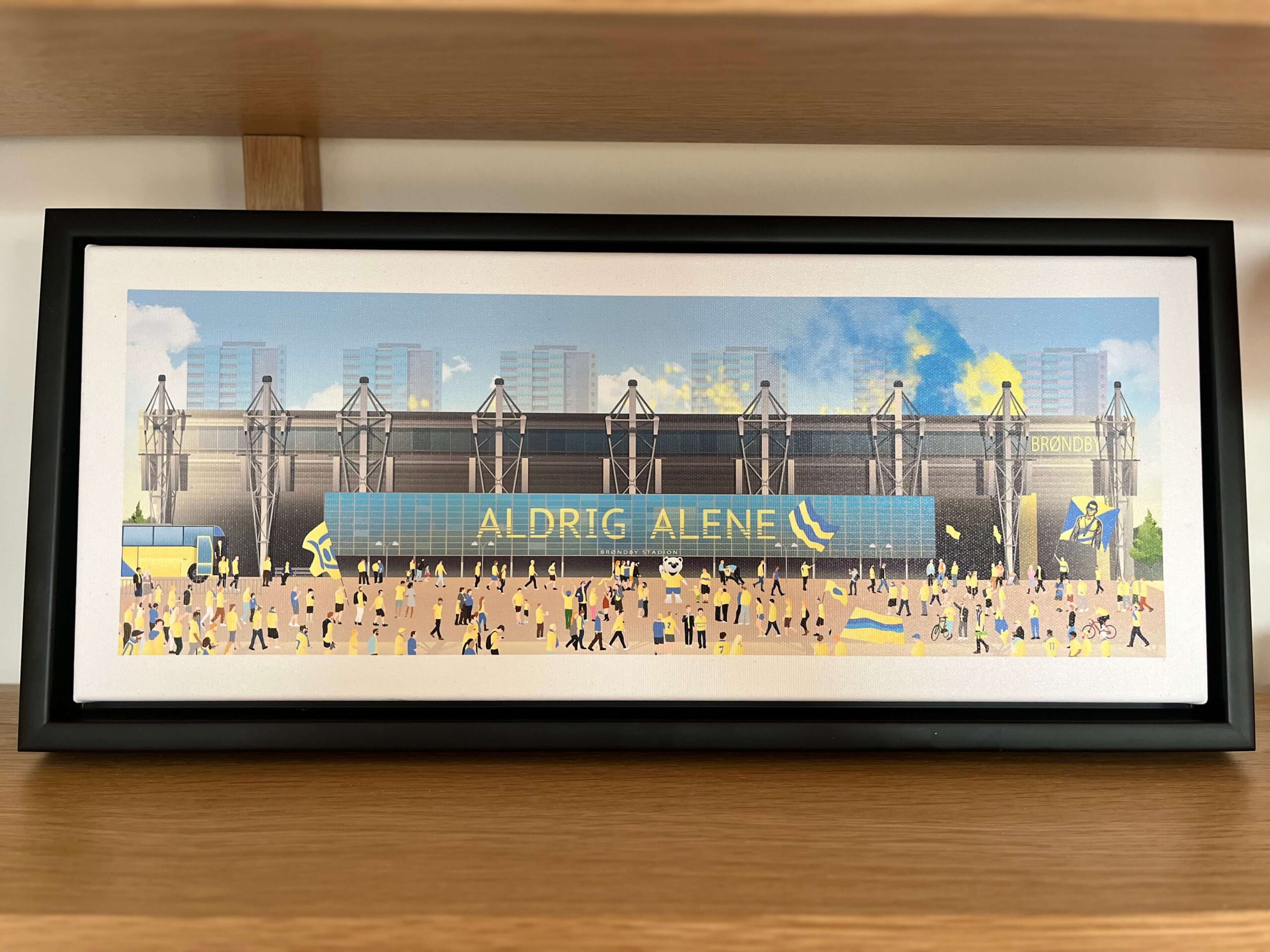 Brøndby Stadion Lærredsprint - Begrænset Udgave