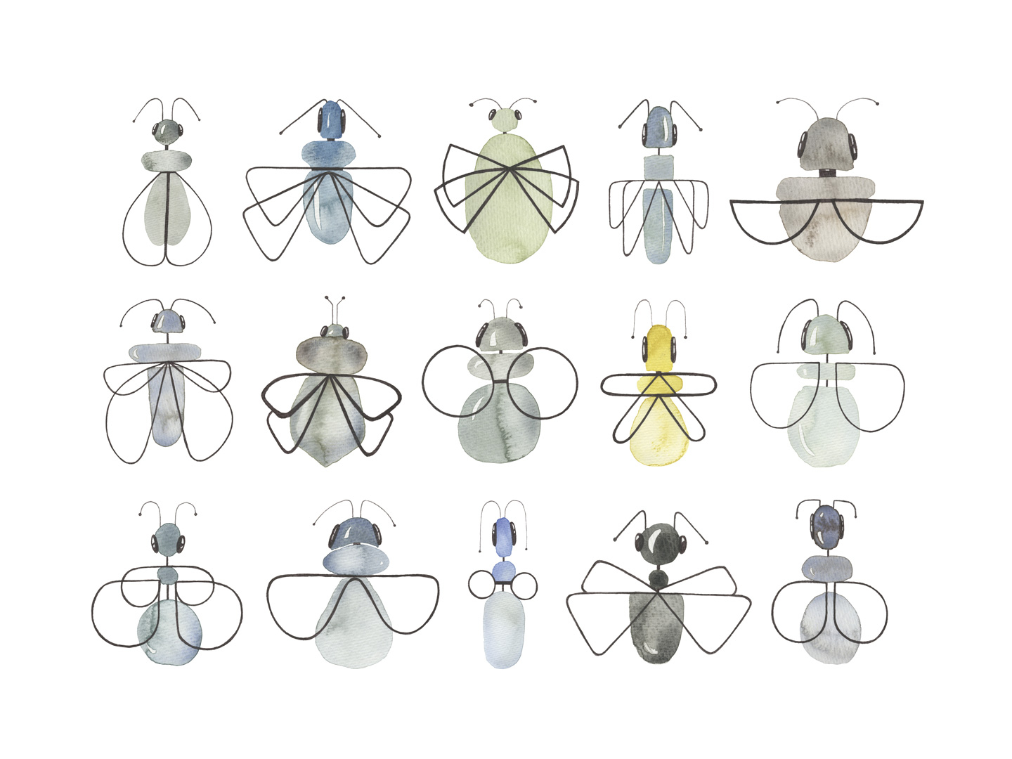 Insecta af Lise Søgaard – Unikt kunstværk til dit hjem