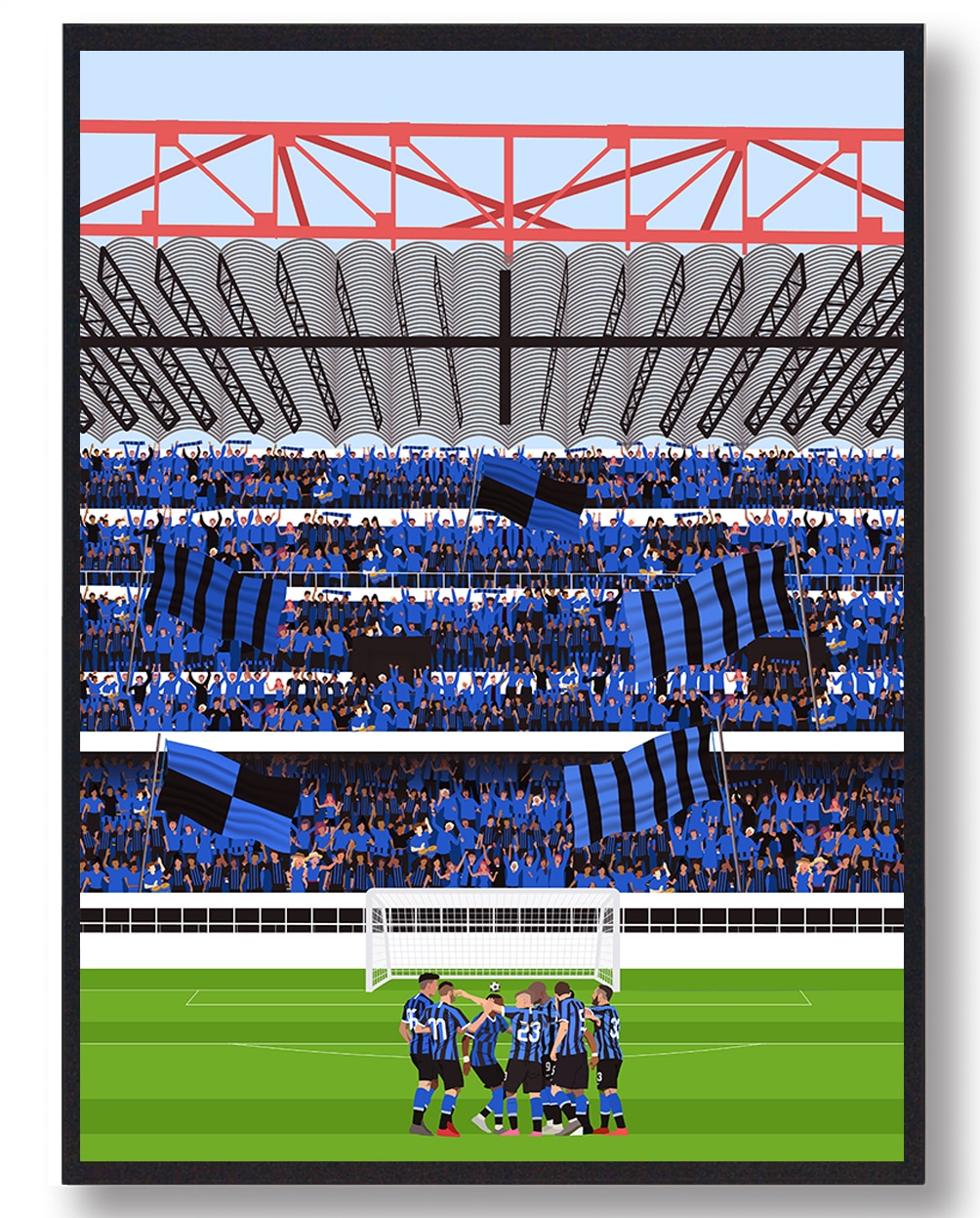 Inter Milan fodboldplakat - perfekt gave til fans!