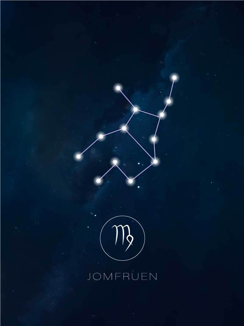 Jomfruen stjernetegn plakat