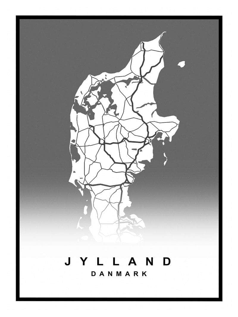 Jylland Plakat - Perfekt til det moderne hjem!