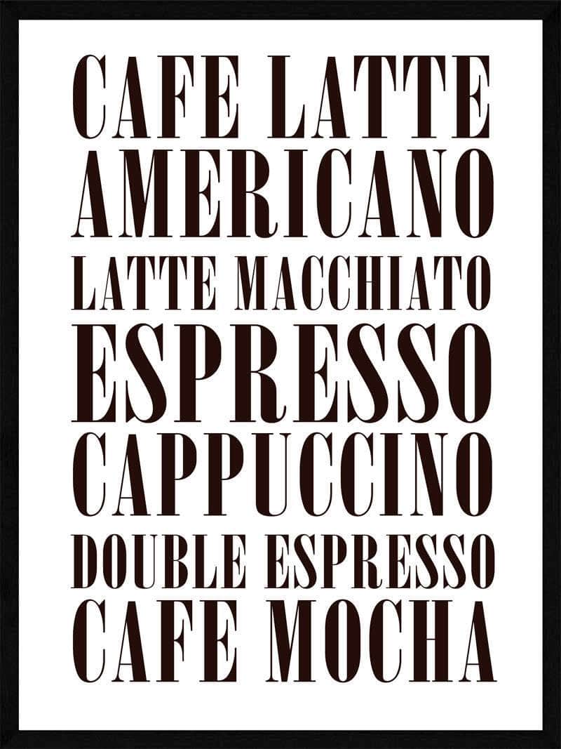 Kaffe Citat Plakat - Perfekt til dit hjem!