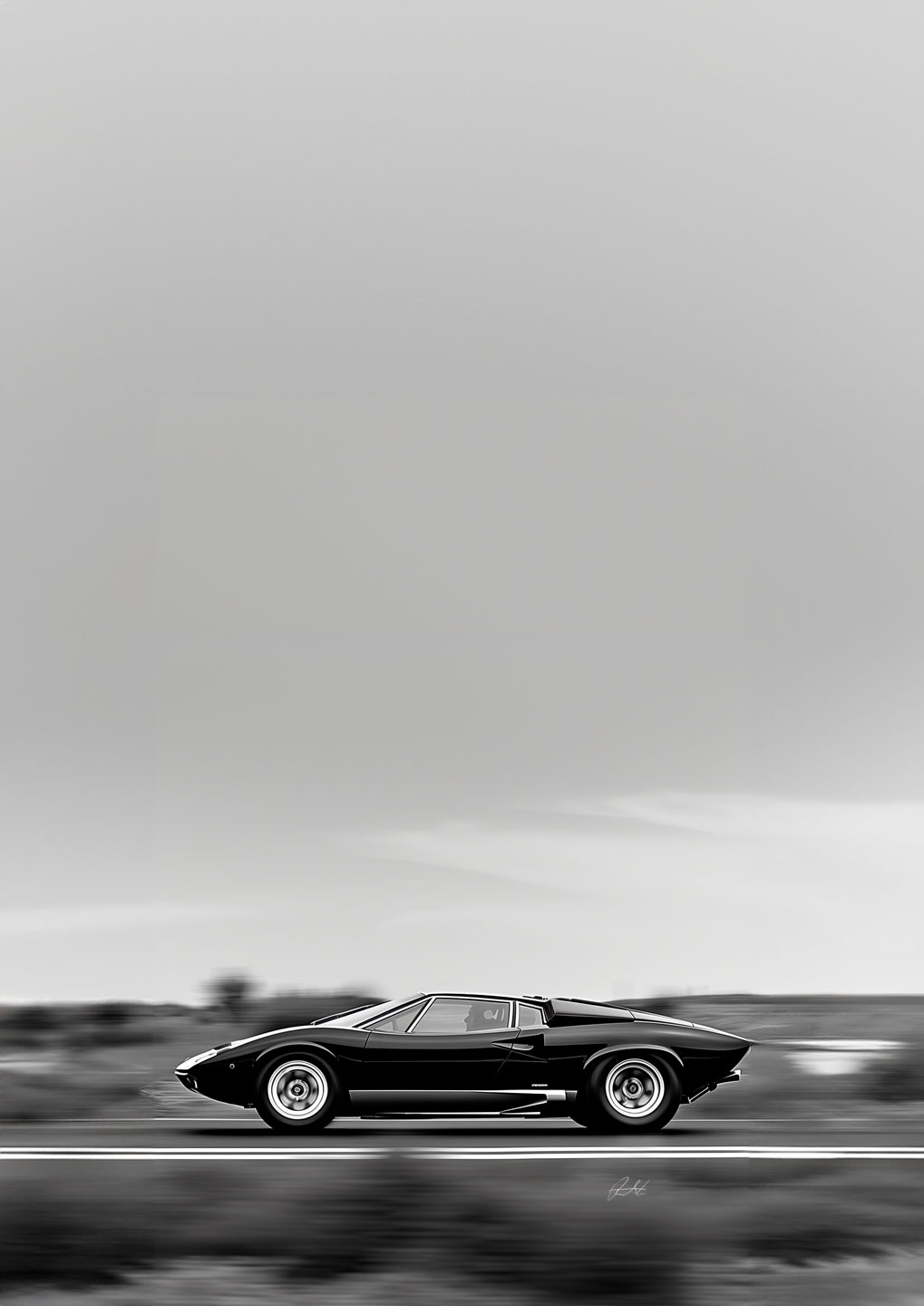 Lamborghini Vers 01 - Unik Kunst af Rasmus Lassen