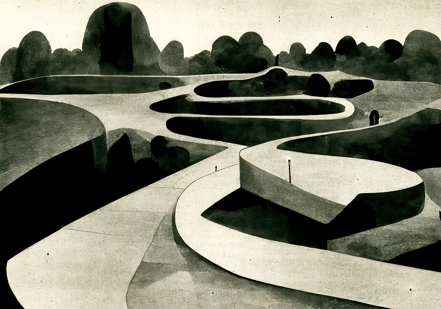 Sen nat spadseretur 1 af Yoma.emptylands - Kunsttryk