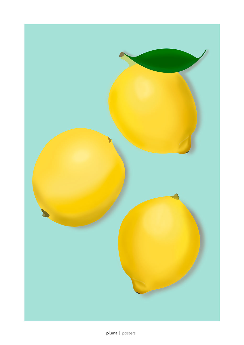 Pluma Posters: Lemon Kunstværk til Dit Hjem