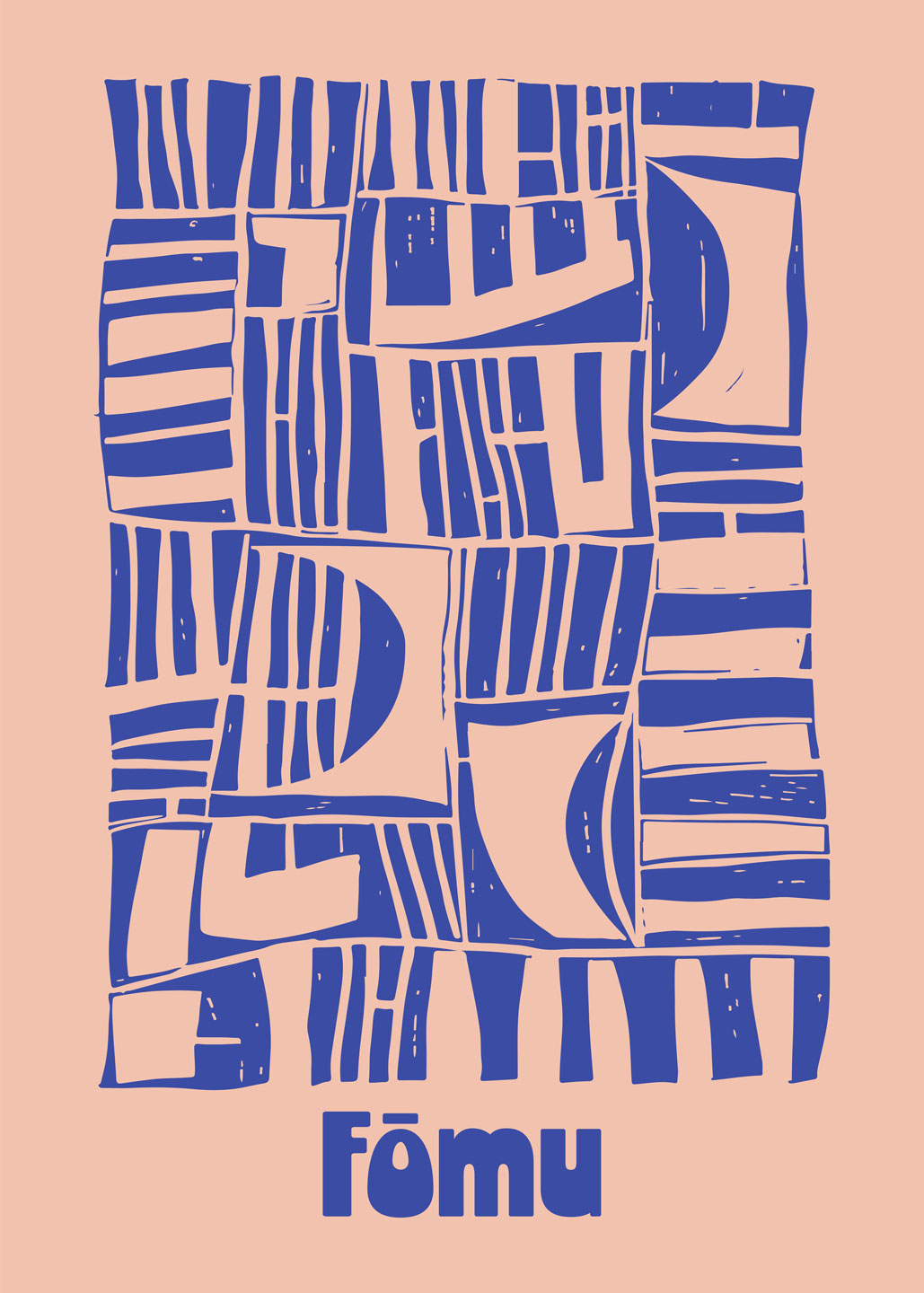 Linocut Abstrakt 01 – Unik Kunst til Dit Hjem