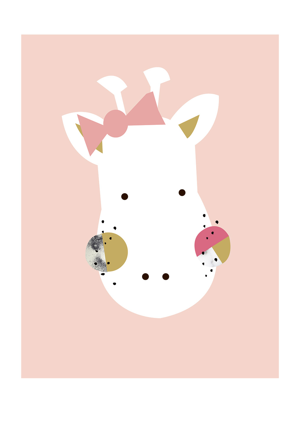 Little Ones Giraffe Pige Plakat fra Plakatwerket