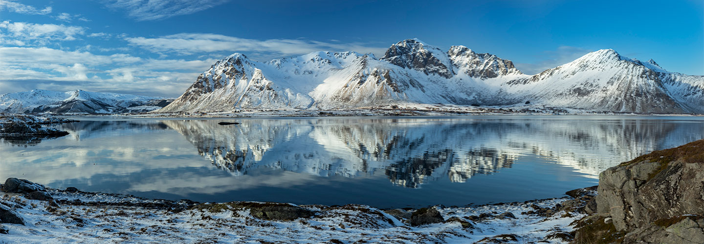 Lofoten Panorama Kunstværk af Frank Olsen - Unikt Design