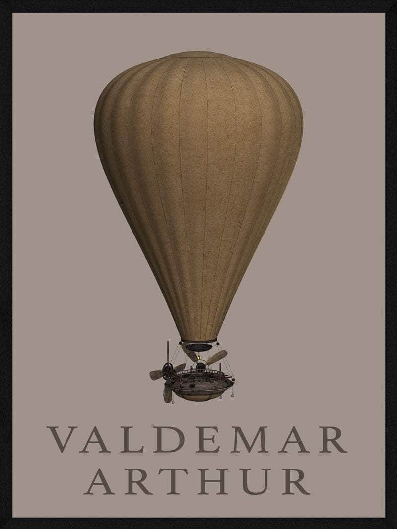 Luftskib Børneplakat til Fantasifulde Værelser - Kvalitet!