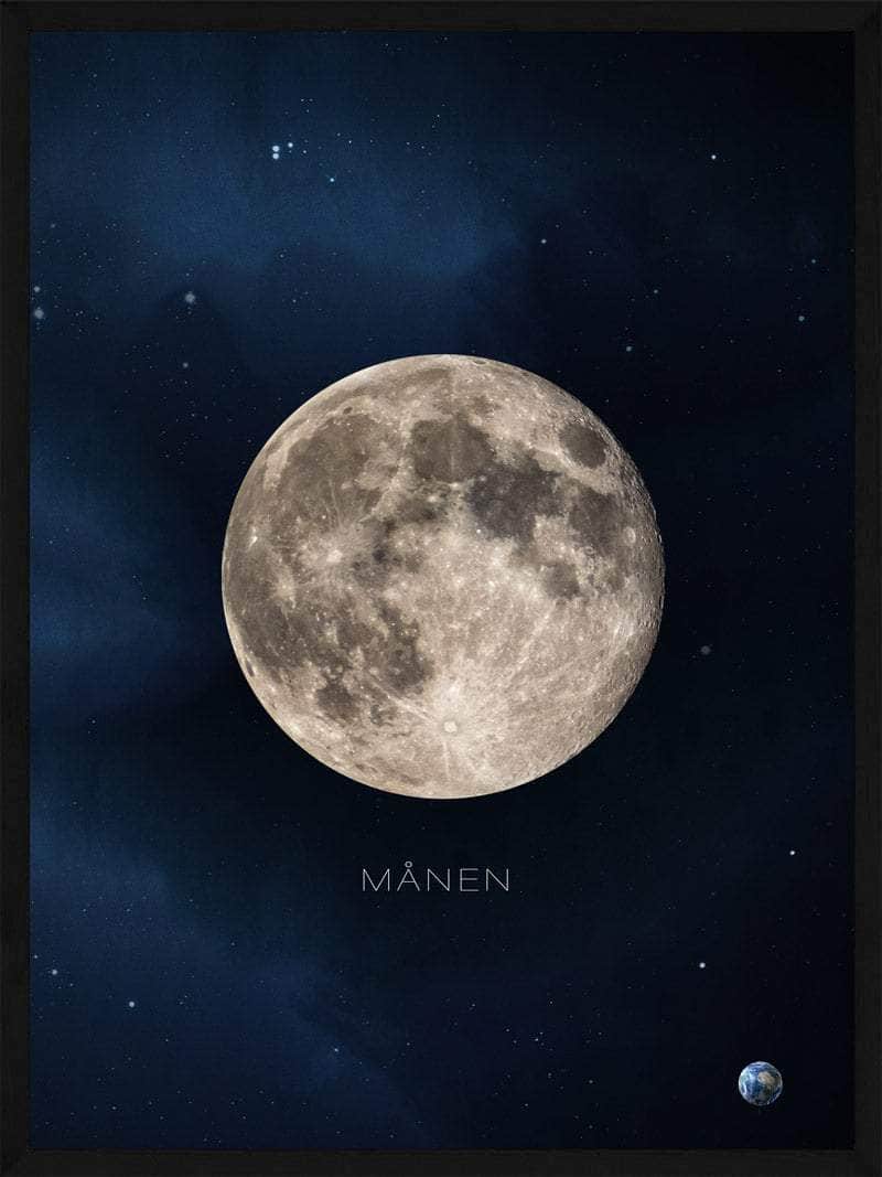 Måneplakat til dit hjem – Mystisk univers i høj kvalitet