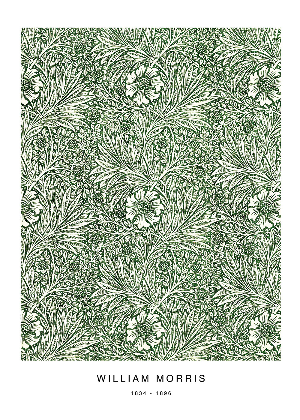 Marigold Green Plakat – Unik Kunst til Dit Hjem