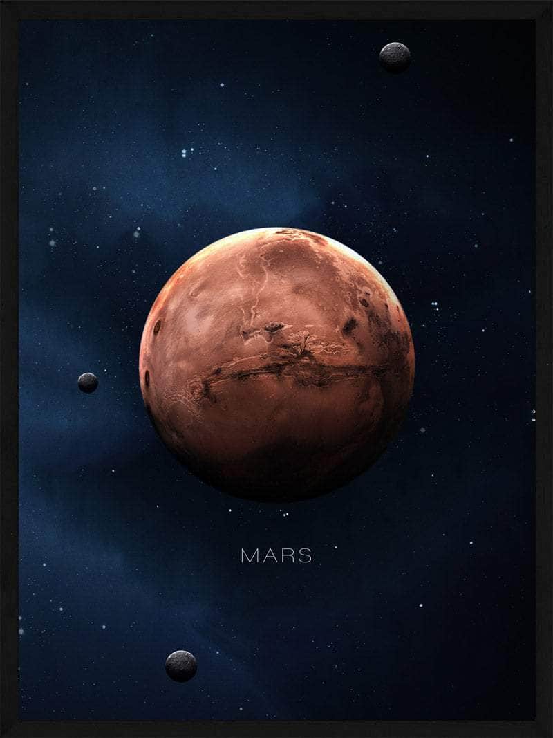 Mars Plakat - Bring Universet Ind I Dit Hjem!