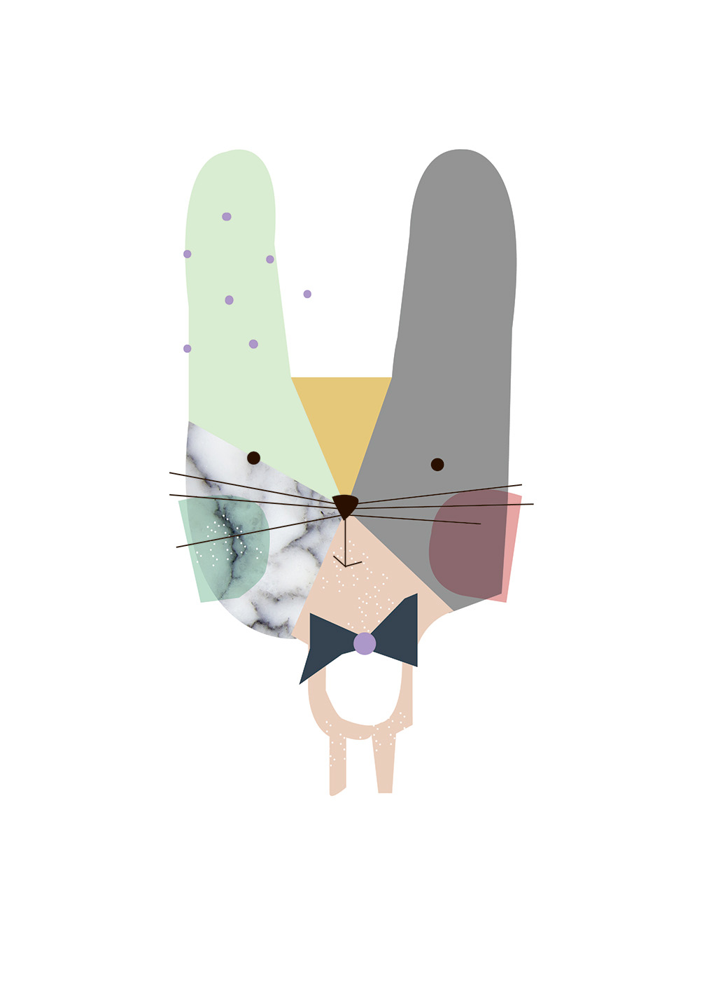 Mini Mize Kanin Plakat fra Plakatwerket - Unik Kunst til Børn